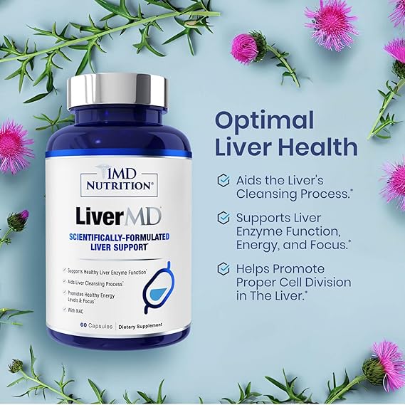 1MD Nutrition LiverMD – Advanced Liver Support & Cleanse Supplement (60 Capsules) - Ephyra