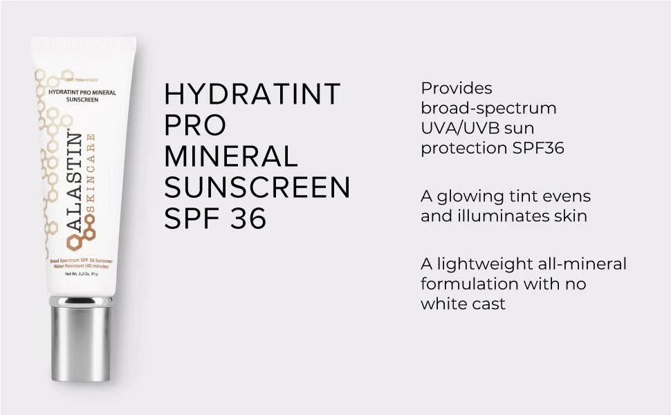 ALASTIN HydraTint Pro Mineral Sunscreen SPF 36 – 3.2 oz - Ephyra