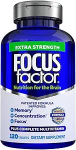 Focus Factor Adults Extra Strength, 120 Count – Advanced Brain Support & Complete Multivitamin - Ephyra