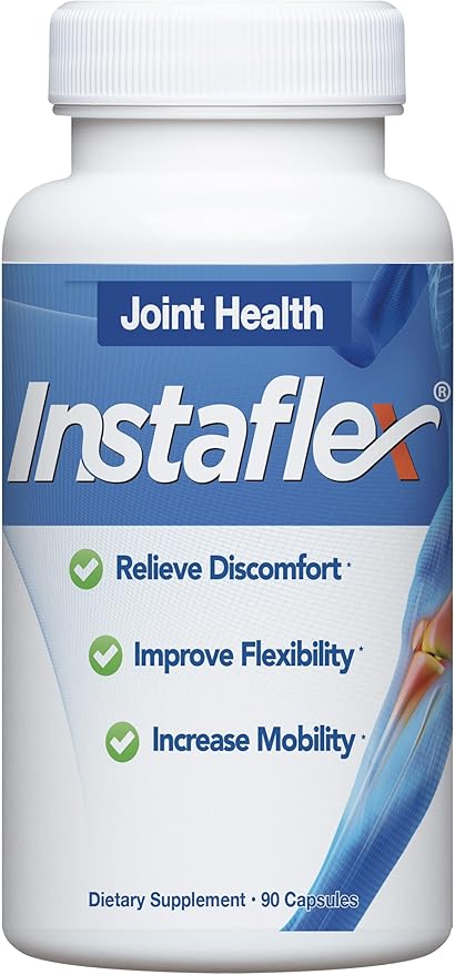 Instaflex Joint Health dietary supplement bottle with blue and white label.