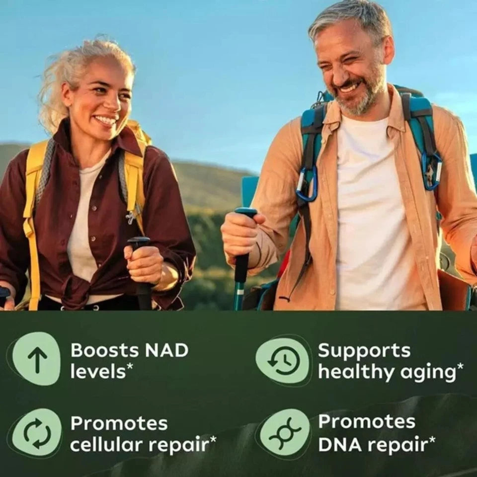 NAD+ Supplement for Anti-Aging, Energy, Focus & Nicotinamide Riboside + Resveratrol - Ephyra