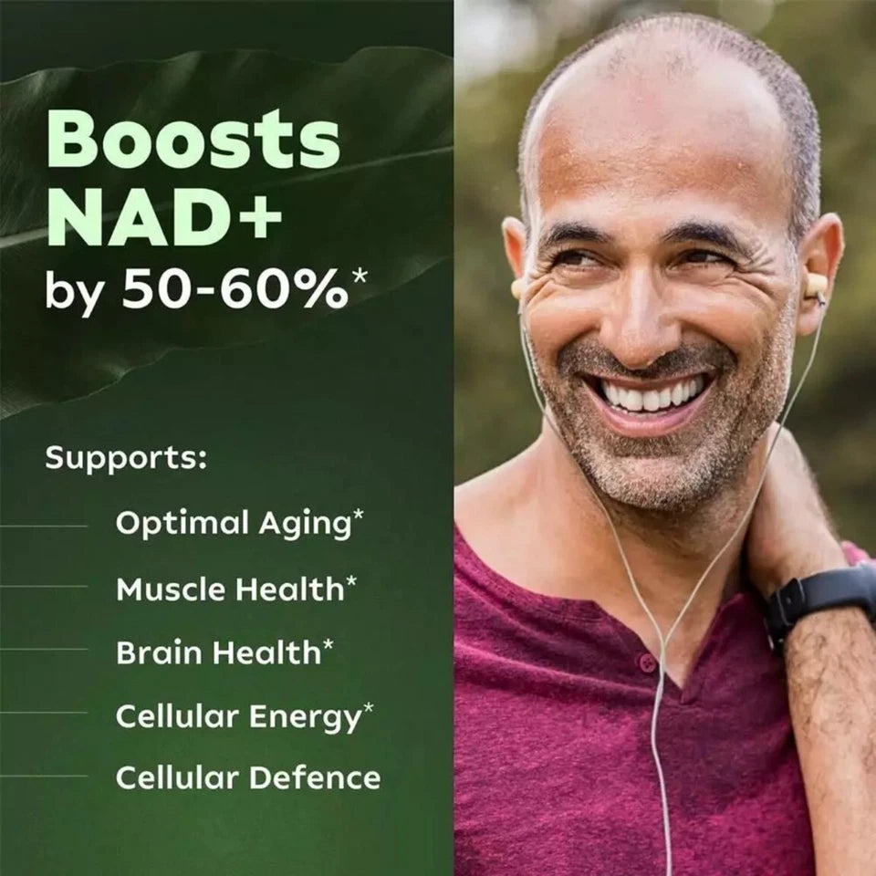 NAD+ Supplement for Anti-Aging, Energy, Focus & Nicotinamide Riboside + Resveratrol - Ephyra