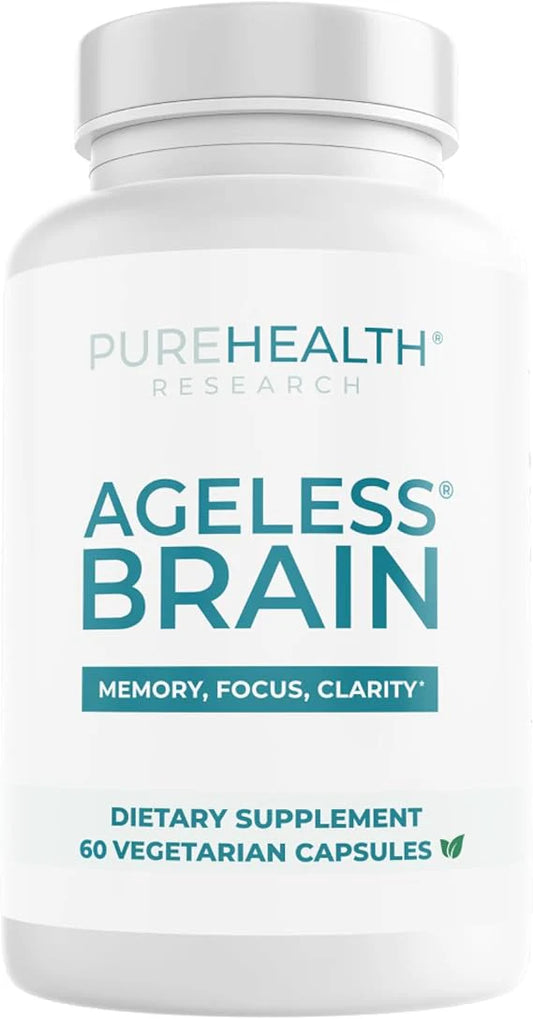 PUREHEALTH RESEARCH Ageless Brain – Memory & Focus Nootropic Supplement (60 Capsules) - Ephyra