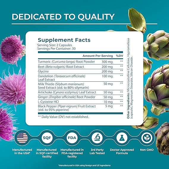 PUREHEALTH RESEARCH Liver Health – Advanced Liver Cleanse, Detox & Repair Support - Ephyra