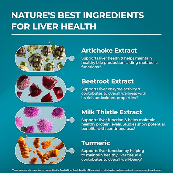 PUREHEALTH RESEARCH Liver Health – Advanced Liver Cleanse, Detox & Repair Support - Ephyra
