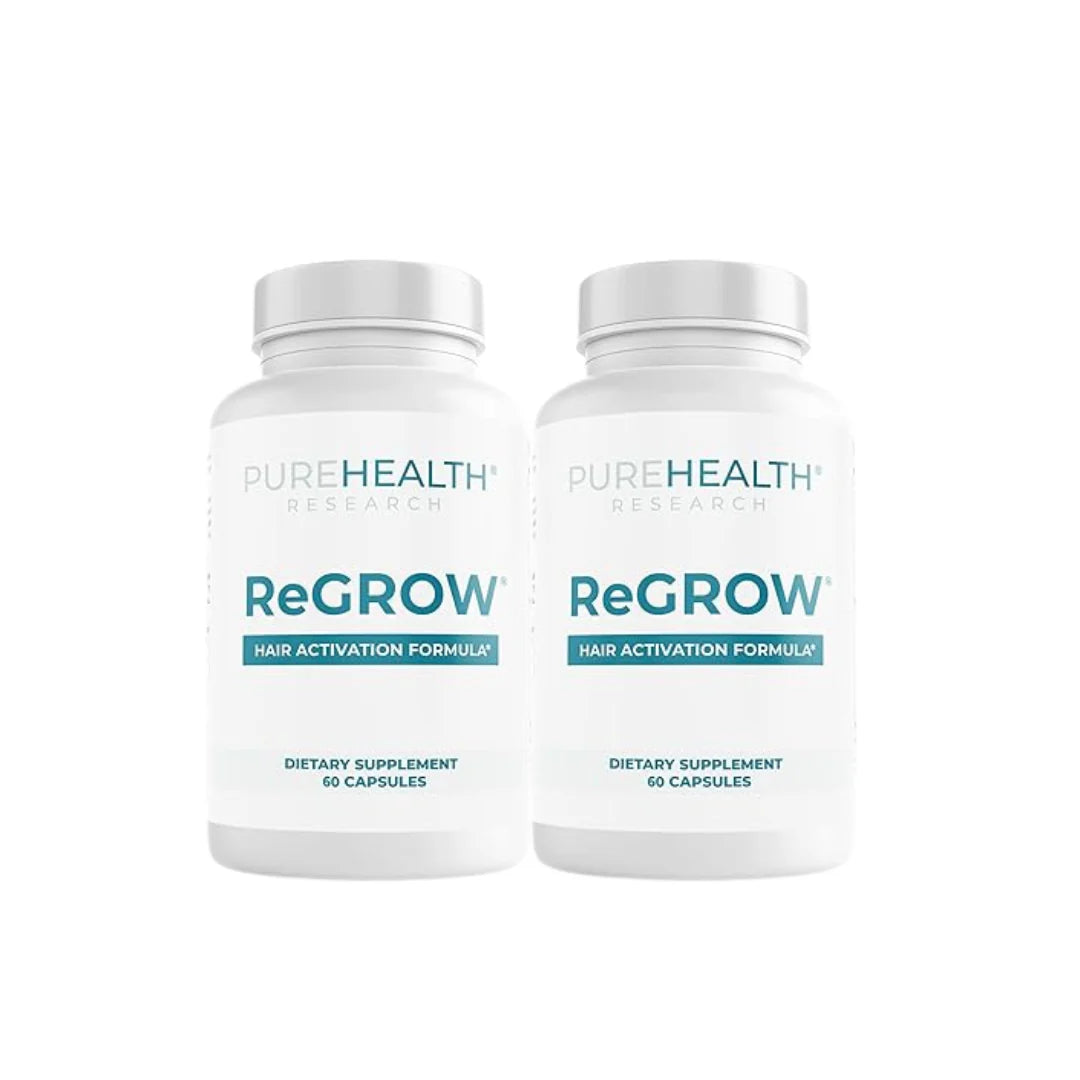 PUREHEALTH RESEARCH ReGrow – Hair Growth Vitamins for Scalp Health & Thickness Support (60 Capsules) - Ephyra