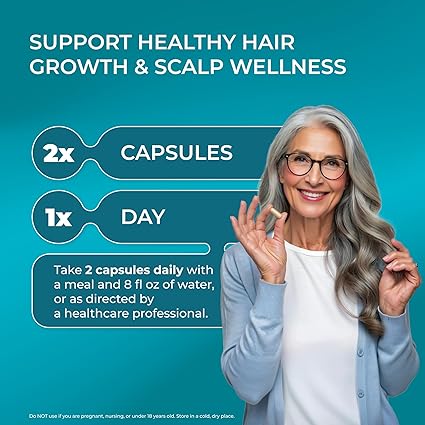 PUREHEALTH RESEARCH ReGrow – Hair Growth Vitamins for Scalp Health & Thickness Support (60 Capsules) - Ephyra