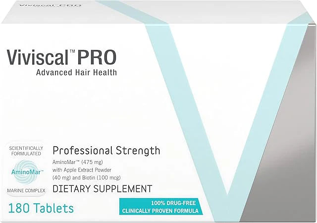 Viviscal Pro dietary supplement box on a white background