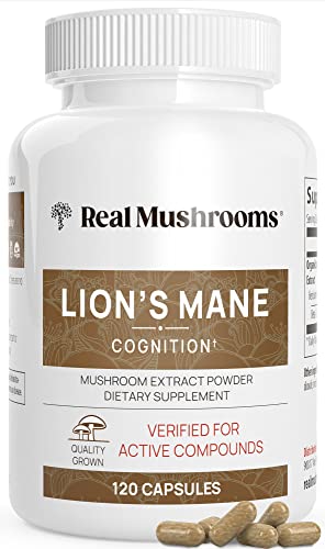 Real Mushrooms Organic Lion’s Mane Mushroom Capsules – 120 Count - Ephyra