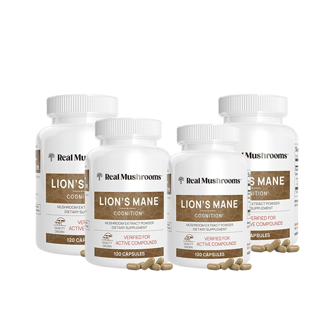 Real Mushrooms Organic Lion’s Mane Mushroom Capsules – 120 Count - Ephyra
