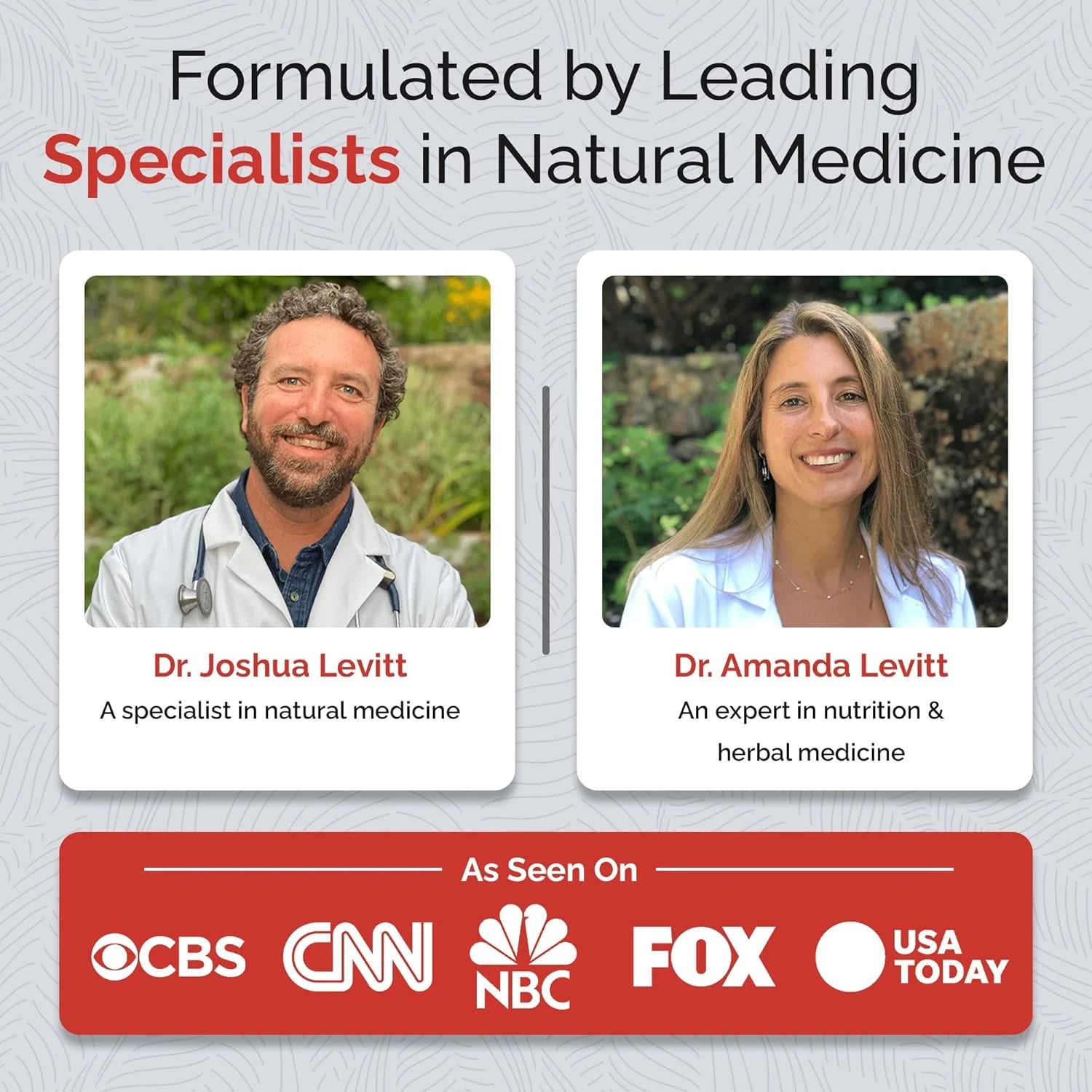 Promotional graphic featuring Dr. Joshua Levitt and Dr.