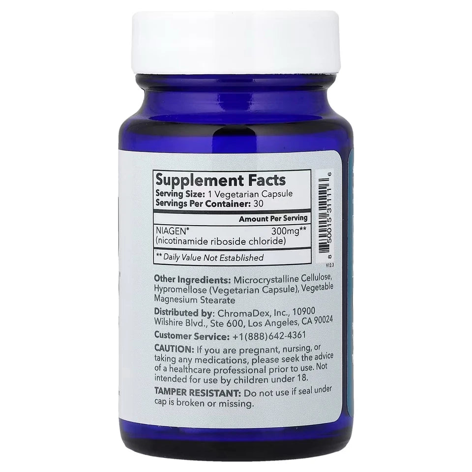 TRU Niagen 300mg NAD+ Booster – 90 Capsules (New & Sealed) - Ephyra
