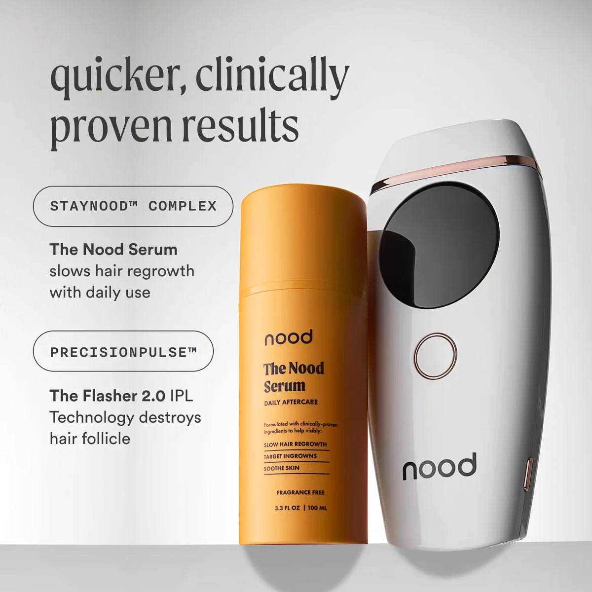 The Flasher 2.0 + The Nood Serum – Advanced At-Home Hair Removal & Skin Care System - Ephyra