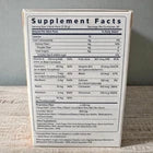 Supplement facts label on a white background
