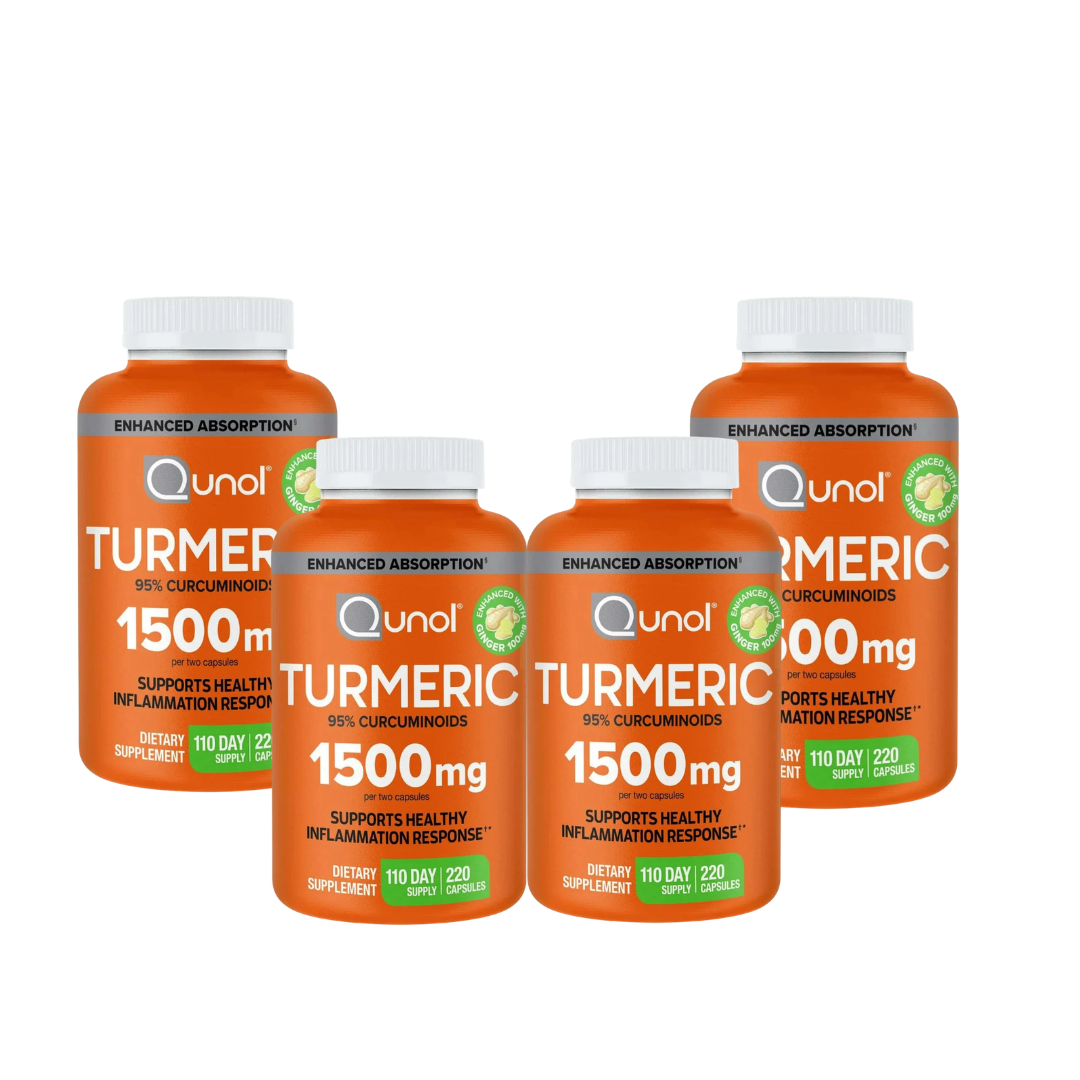 Turmeric Curcumin Capsules by Qunol – Ultra High Absorption 1500 mg for Joint Support & Whole-Body Wellness