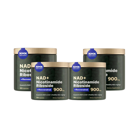 NAD+ Supplement for Anti-Aging, Energy, Focus & Nicotinamide Riboside + Resveratrol
