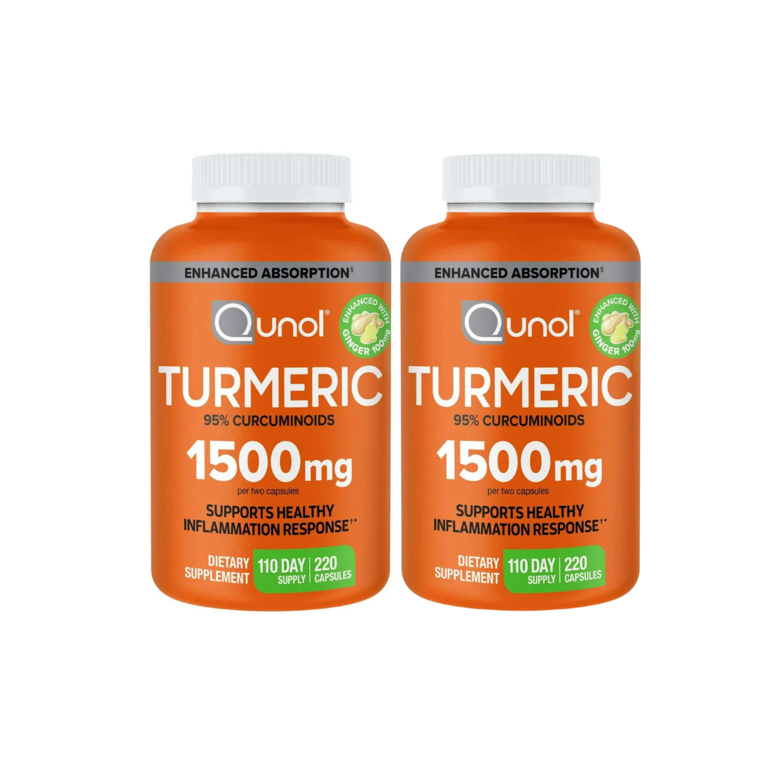 Turmeric Curcumin Capsules by Qunol – Ultra High Absorption 1500 mg for Joint Support & Whole-Body Wellness
