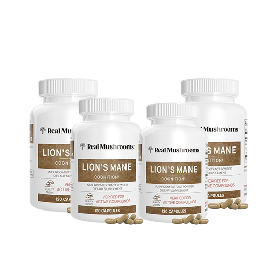 Real Mushrooms Organic Lion’s Mane Mushroom Capsules – 120 Count