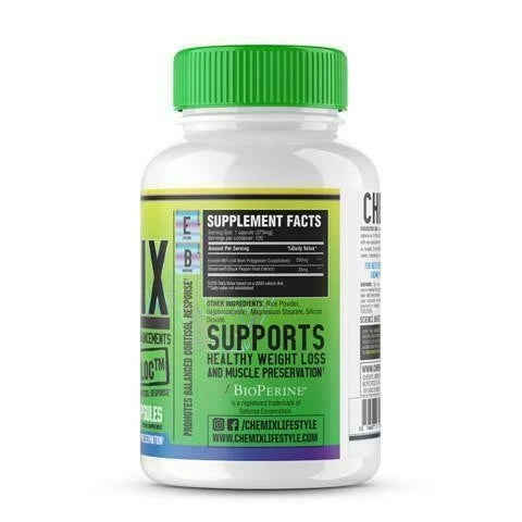 Chemix Cortibloc 120 Capsules Daily Balance – Advanced Stress & Cortisol Support Supplement